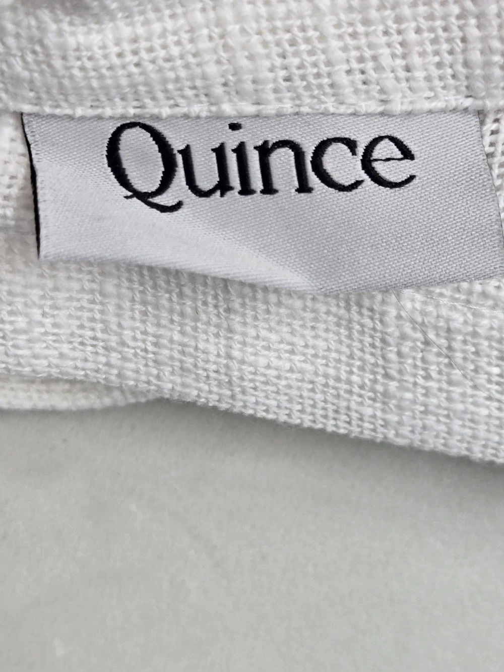 NWT QUINCE Set Of 4 48x96 Cotton Sheer Curtains White 0763